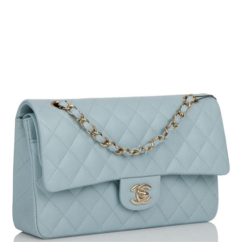 chanel purses blue|chanel baby blue purse.